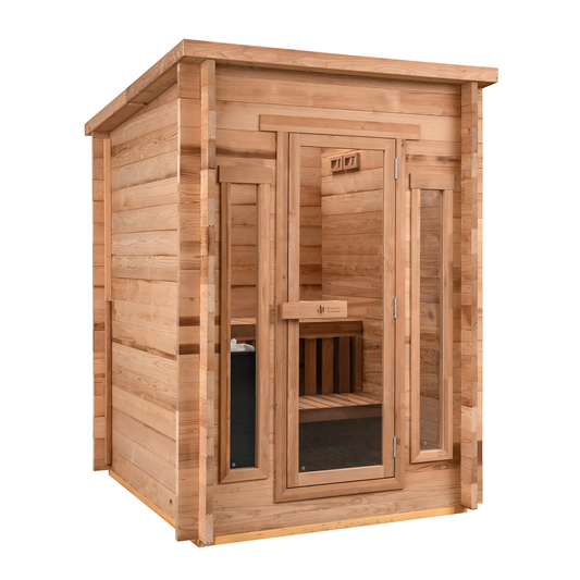 Cabin Outdoor Sauna - 4 Person w/ Harvia KIP 8kW Heater