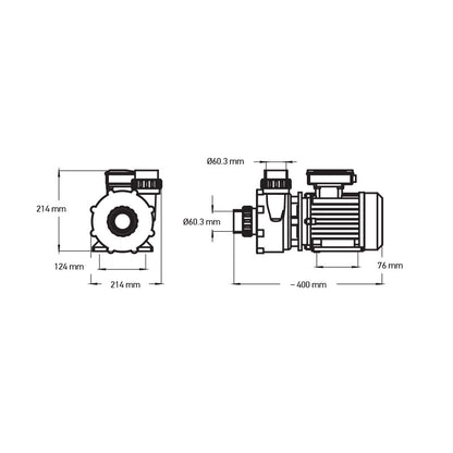 2 Speed, 2 HP Pump - Buenospa